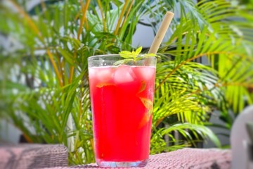 un jus de pastèque très rafraichissant !