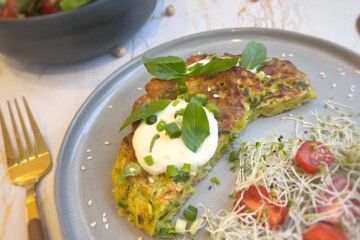 galette de pois chiche en plat unique