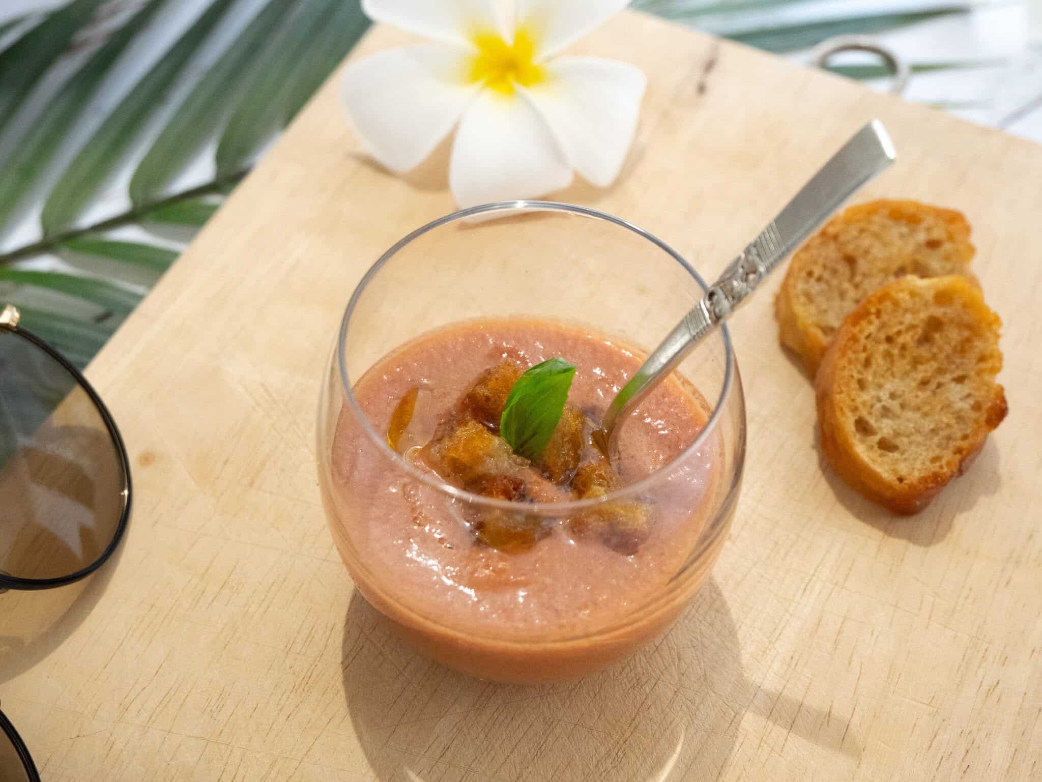 Gaspacho pastèque : l&rsquo;instant frais et léger