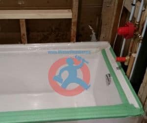 Acrylic bathtub install s