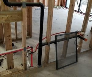 Plumbing relocation using ABS s