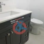 Final plumbing fixtures installation