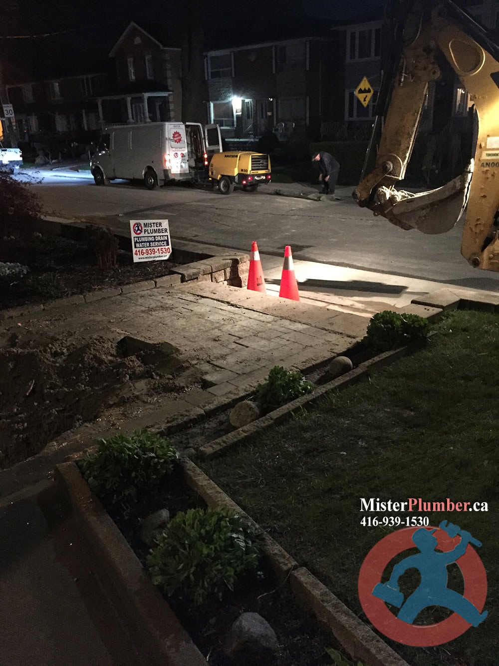 Water service upgrade in Toronto