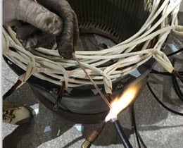 electric motor brazing