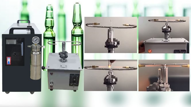 rotary oxyhydrogen ampoule sealer machine
