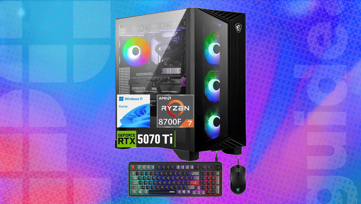 MSI gaming PC deal with RTX 5070 Ti, 32GB DDR5 RAM, and 2TB SSD knocks ...