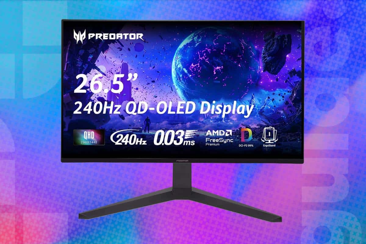 240Hz Acer Predator monitor for high-speed OLED gaming at 1440p is just ...
