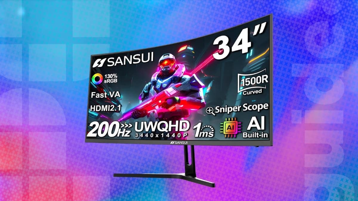 This 34-inch curved gaming monitor features a 200Hz refresh rate, and ...