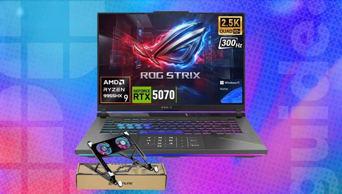 Impressive ASUS ROG Ryzen 9 9955HX, RTX 5070 gaming laptop spotted with ...