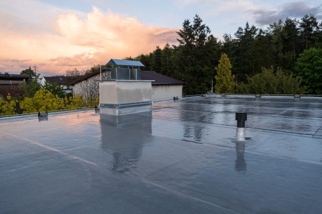 Rubber is one of the most convenient roofing materials for commercial buildings.