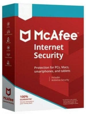 McAfee Internet Security (1 έτος, 1 συσκευή) Τελευταία έκδοση + Δωρεάν ενημερώσεις