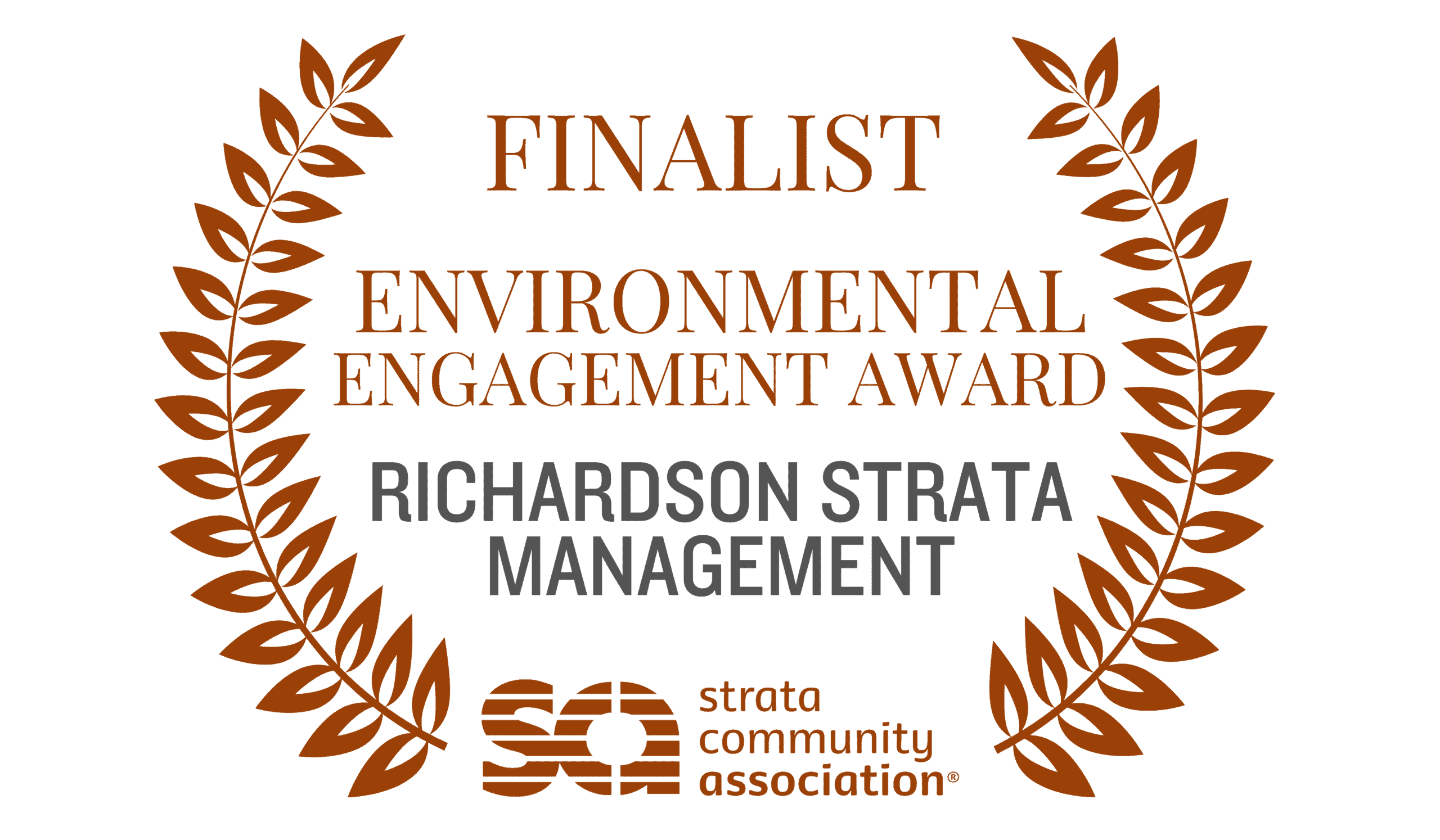 Finalist environmental and engagement award 2021 richardson strata perth