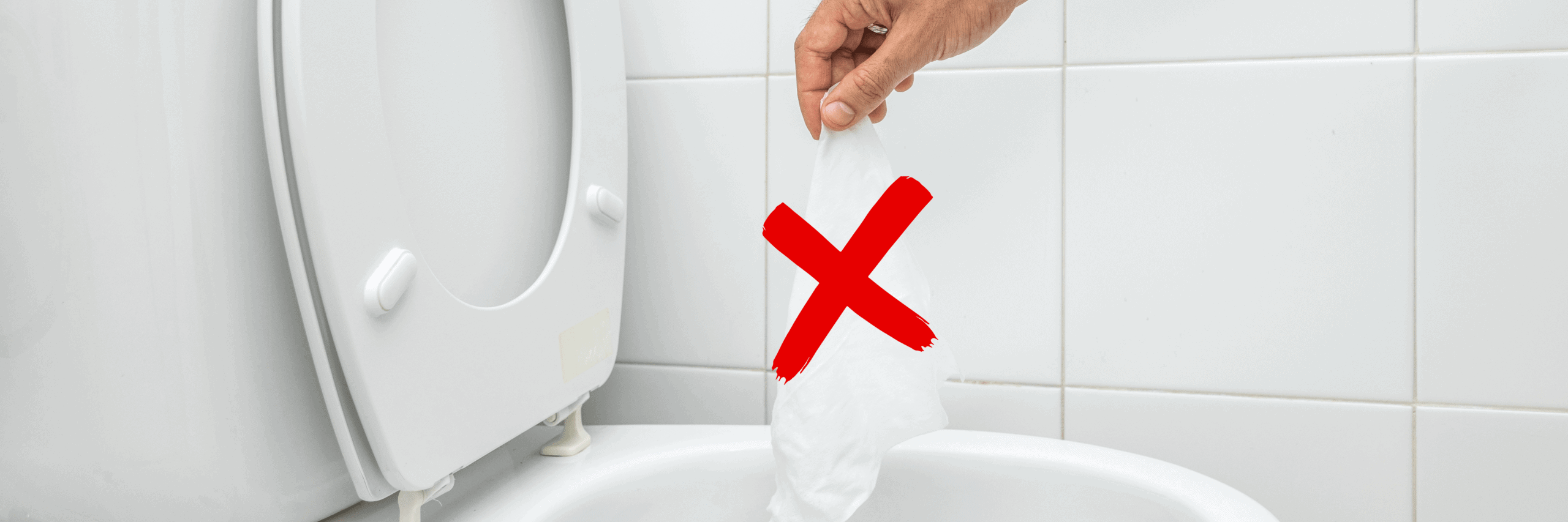 Do not flush wet wipes down toilet