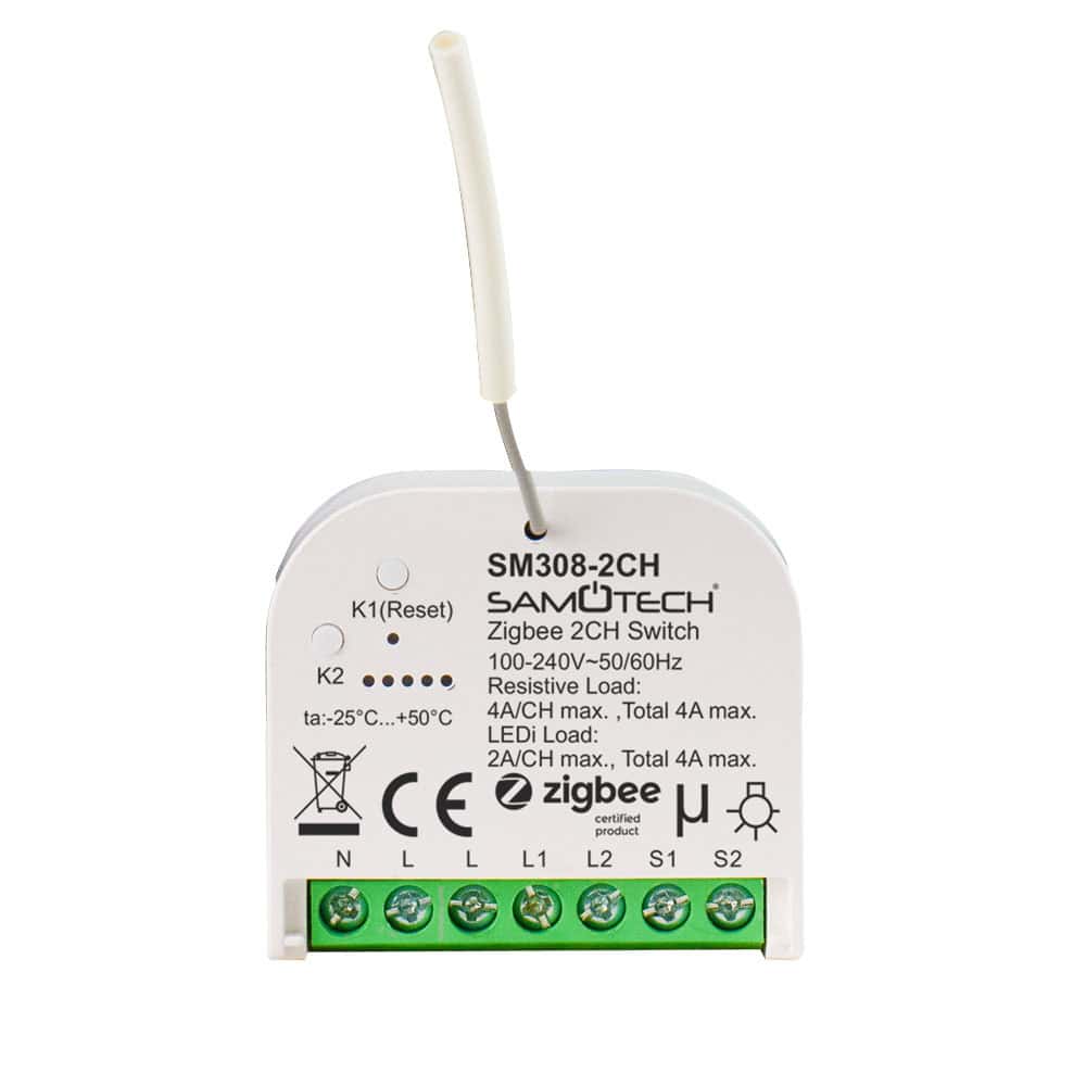 SM308-2CH dual channel Zigbee switch module