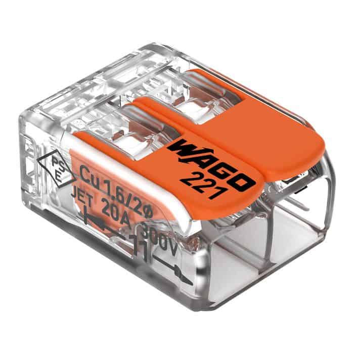 WAGO 221-412 2 Way Lever Connector WAGO 221-412 2 Way Lever Connector
