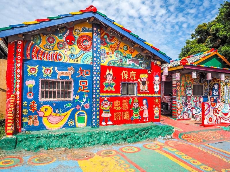 A super colorfully painted house