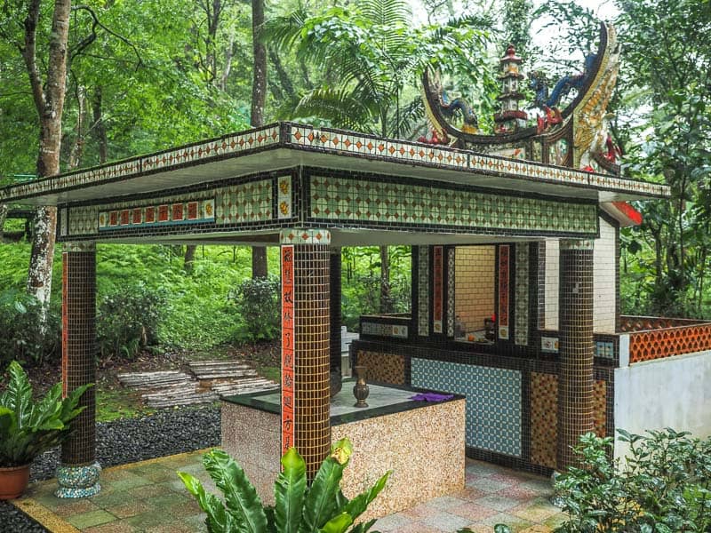 A small temple in the forest