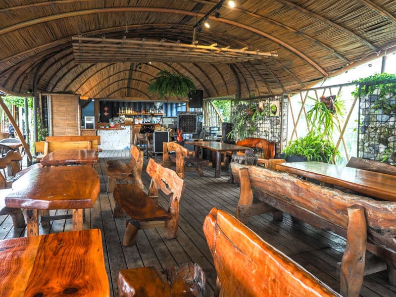 Interior of an Indigenous restaurant in Taitung