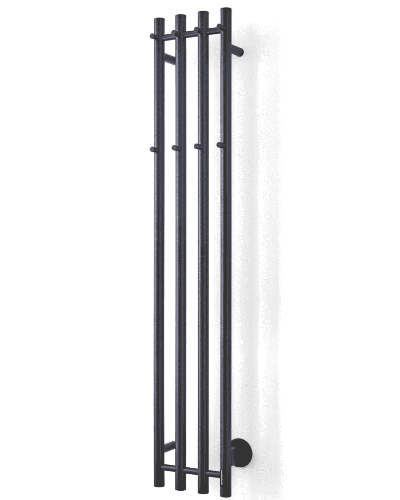 Charon elektrisk håndklædetørrer sort