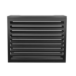 Enstal Varmepumpeskjuler Sort Aluminium