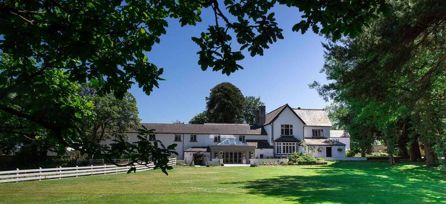External View Of Llechwen Hall Hotel And Garden A Country House Wedding Venue Glamorgan Gay Wedding Guide 1
