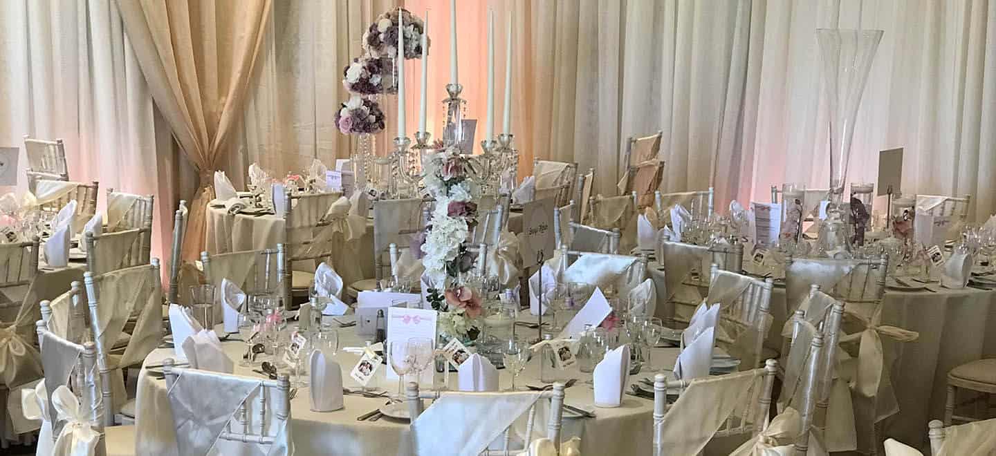 Wedding Breakfast Layout At Doubletree Sheffield Wedding Venue Yorkshire Gay Wedding Guide 1