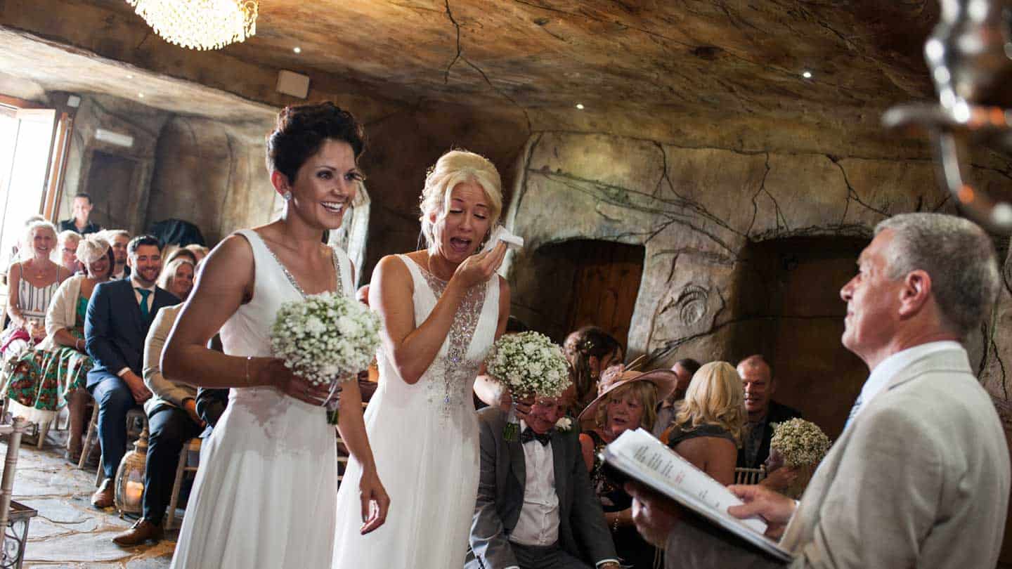 Brides Cry At Lesbian Wedding Of Emma And Amy At Ocean Kave Image By Mrsjutsonphotography 1 5