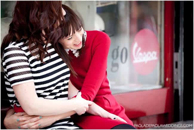 Real Lesbian Engagement Sarah And Karen Vespa Gay Wedding Photographer Paola De Paola Copyright Paola De Paola 3 1