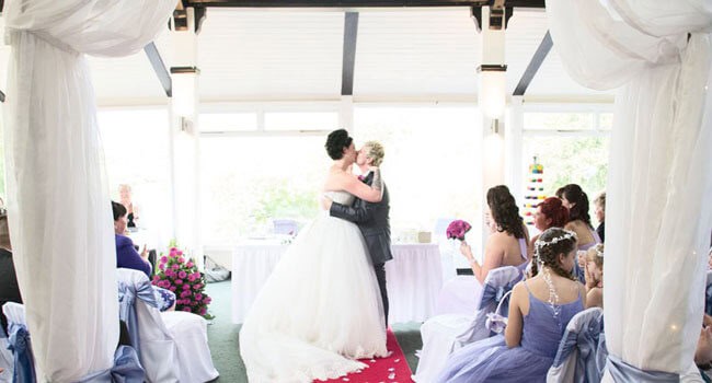 Sealed With A Kiss Jen Jo Lesbian Wedding Photo Cpyright Jennifer Langridge Wedding Photography For The Real Gay Wedding Guide 3 5