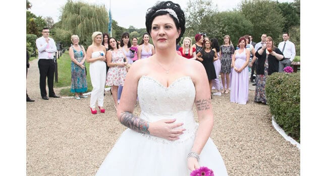 Lilac Wedding Flowers Jen Jo Lesbian Wedding Photo Cpyright Jennifer Langridge Wedding Photography For The Real Gay Wedding Guide 3 5