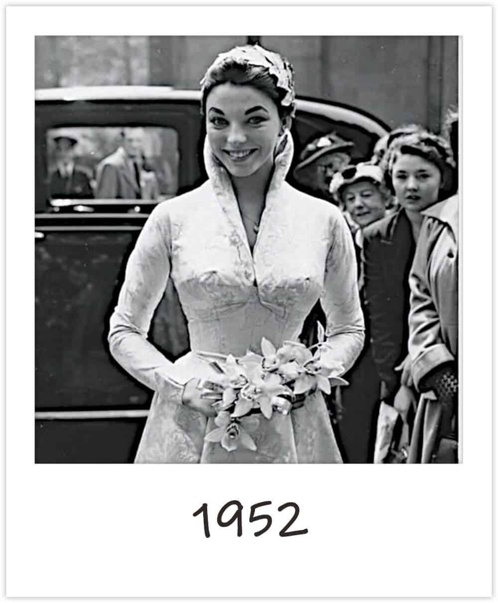 1952 Joan Collins Wedding Style 2 - The Bridal Looks Of Joan Collins 1952 Joan Collins Wedding Style 2 - The Bridal Looks Of Joan Collins Gay Wedding Guide