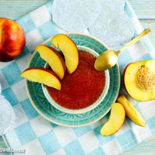 Nektarinen Marmelade optional mit Amaretto, Minze, Rosmarin oder Vanille - Foodblog Topfgartenwelt