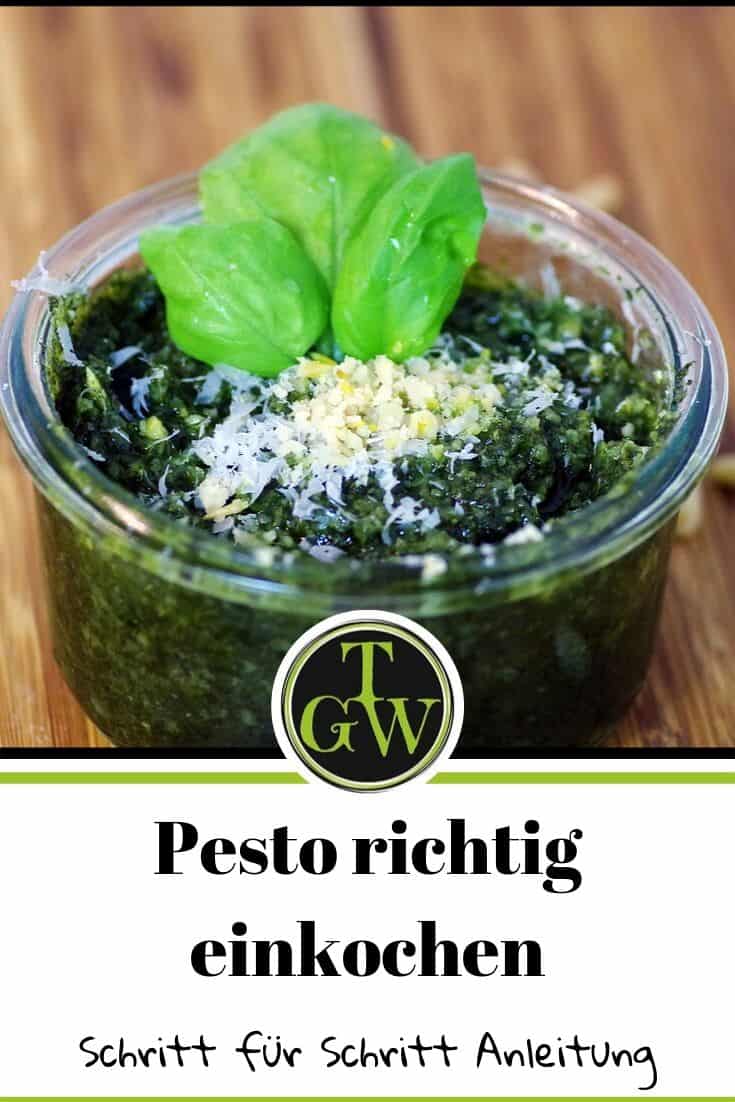 Pesto Genovese einkochen - Pinterest - Foodblog Topfgartenwelt