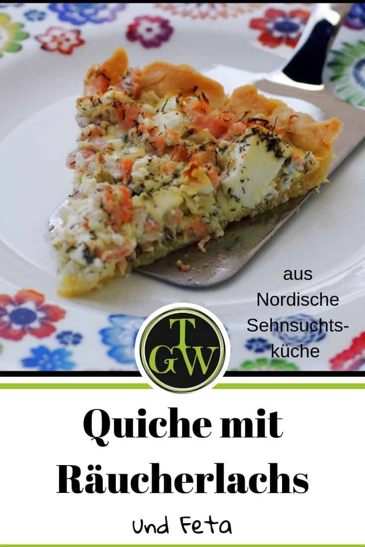 Quiche mit Räucherlachs - Pinterest - Foodblog Topfgartenwelt