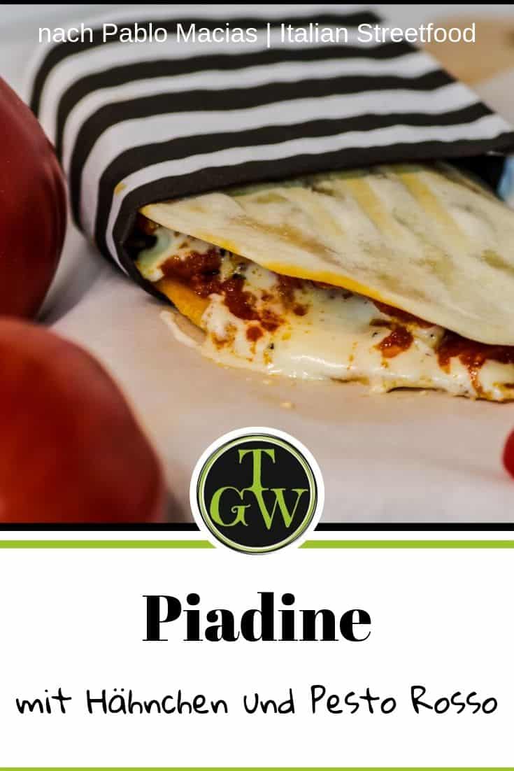 Piadina mit Pesto Rosso - Pinterest - Foodblog Topfgartenwelt