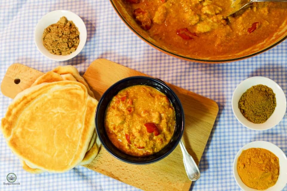 Rezept für Chicken Tikka Masala - Curry - Foodblog Topfgartenwelt