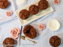 einfache, schnelle und saftige Schokoladenmuffins - Foodblog Topfgartenwelt