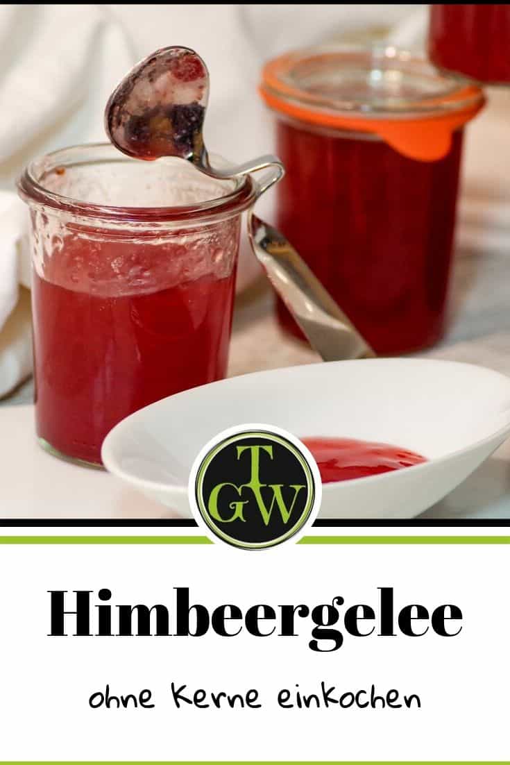 Himbeergelee ohne Kerne - Pinterest - Foodblog Topfgartenwelt