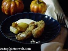Panierter Kürbis mit Sauce Tartare - Foodblog Topfgartenwelt