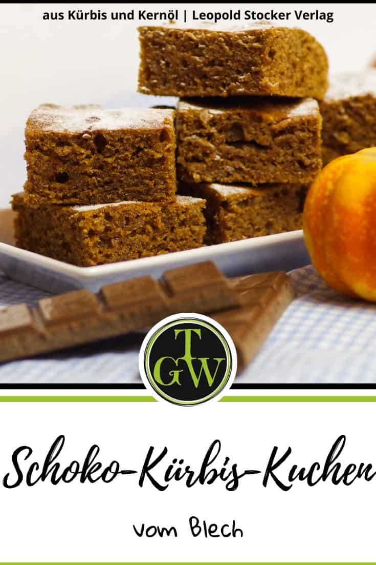 Schoko-Kürbis-Kuchen - Pinterest - Foodblog Topfgartenwelt