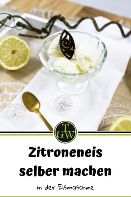 Cremiges Zitroneneis selber machen wie beim Italiener