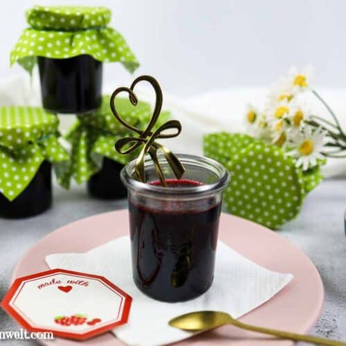Johannisbeergelee aus Saft einkochen | Ribiselsaft ohne Kerne - Foodblog Topfgartenwelt