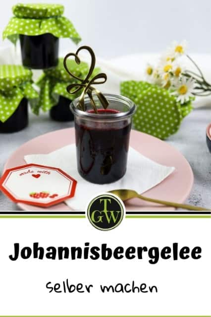 Köstliches Johannisbeergelee aus Saft und ohne Kerne einkochen
