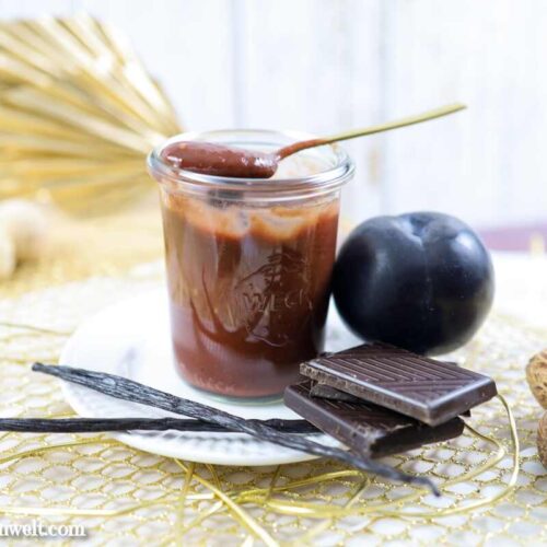 Pflaumenmarmelade mit Schokolade und Vanille - Foodblog Topfgartenwelt
