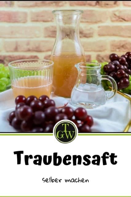 Traubensaft - Pinterest - Foodblog Topfgartenwelt