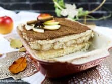 schnelles Apfeltiramisu ohne Ei mit Mascarpone - Foodblog Topfgartenwelt