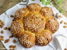 Schweizer Dreikönigskuchen - Königskuchen aus Hefeteig - Foodblog Topfgartenwelt