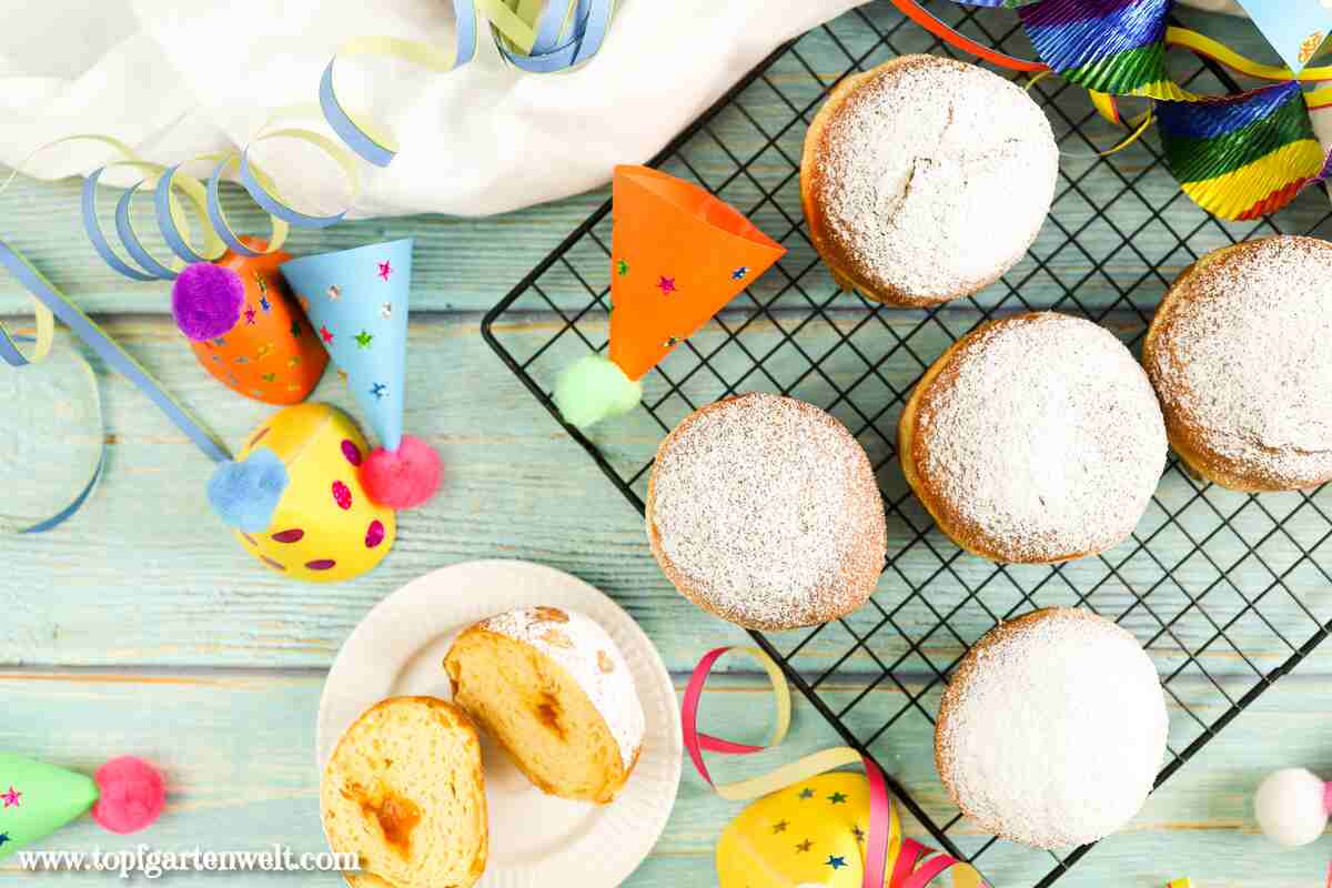 Faschingskrapfen backen nach Omas Rezept - Foodblog Topfgartenwelt