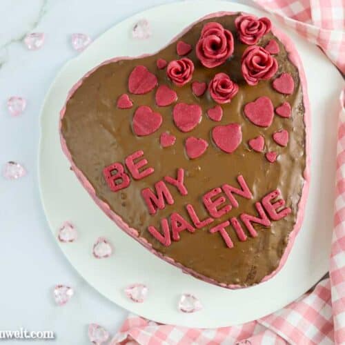 Herzkuchen für Valentinstag mit Schoko - Foodblog Topfgartenwelt