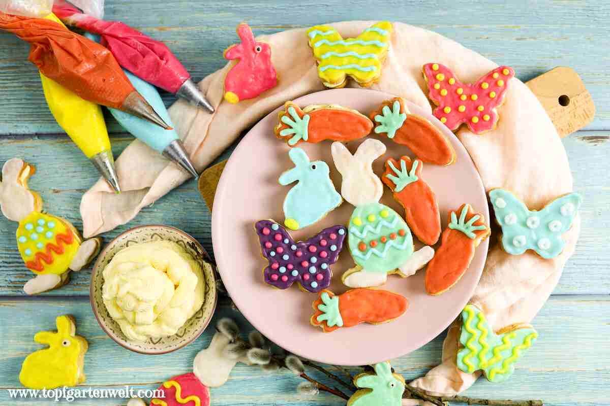Osterkekse backen aus Mürbeteig - Foodblog Topfgartenwelt